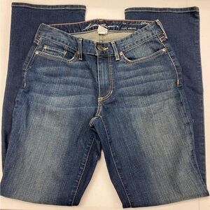 Eddie Bauer womens denim jeans size 2 short curvy bootcut